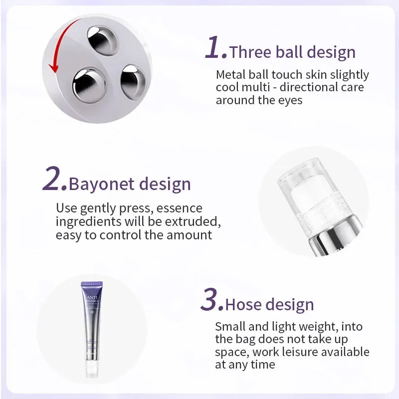 Roller Massager Eye Cream Anti Wrinkle Eye Bags Anti Dark Circle Moisturizing Bioaqua Eye Contour Korean Skin Care Cosmetics