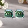 Classic Asscher Cut GRA Moissanite Stud Earrings 1ct-2ct S925 Silver 4Prong Setting in Stock Gold/Silver for Women