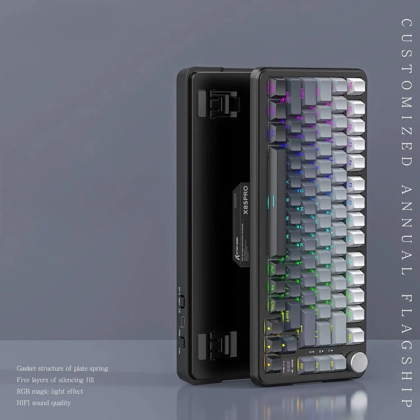 Attack Shark X85PRO Display Screen Gaming Mechanical Keyboard