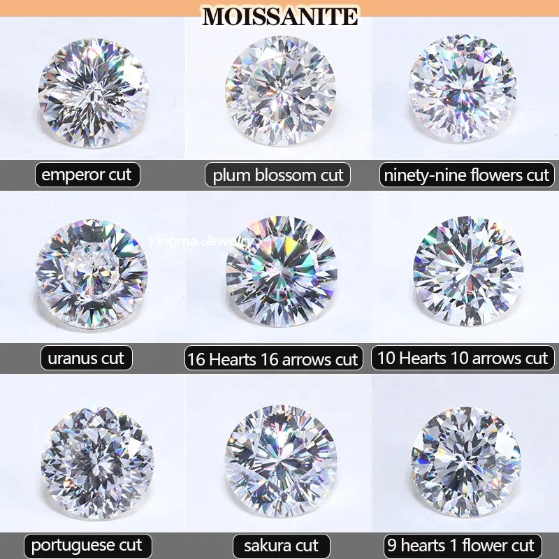 Yingma Jewelry Moissanite Diamond Earrings 1CT X 2 14K Yellow Gold Black Moissanite Stud Earrings for Gift