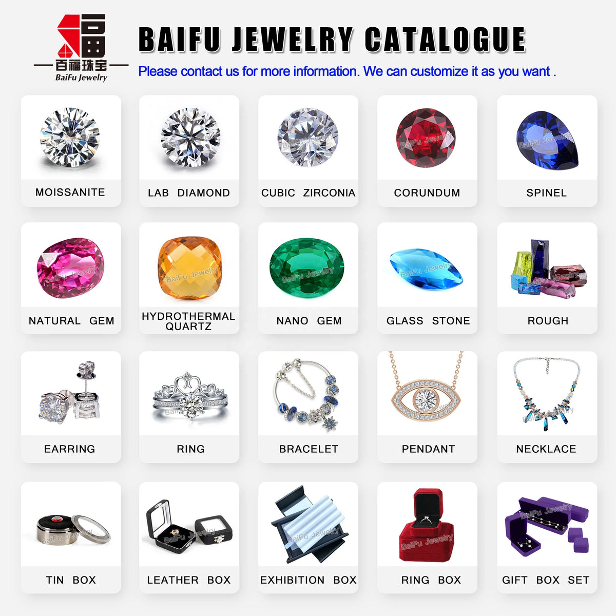 BaiFu Jewelry Wholesale AU750 18K Gold Moissanite 4 Craw Stud Earrings Wedding