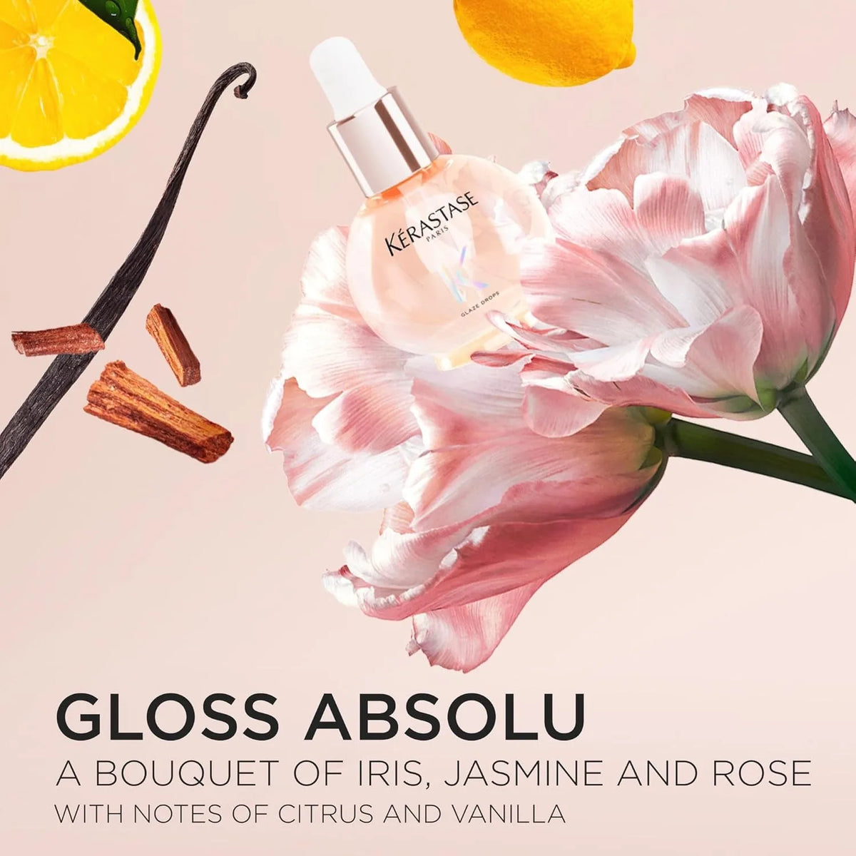 Kerastase Gloss Absolu Glaze Drops High-Gloss Lightweight Oil 45mL, Original Hair Serum for Women/Men, Hair Care Treatment
