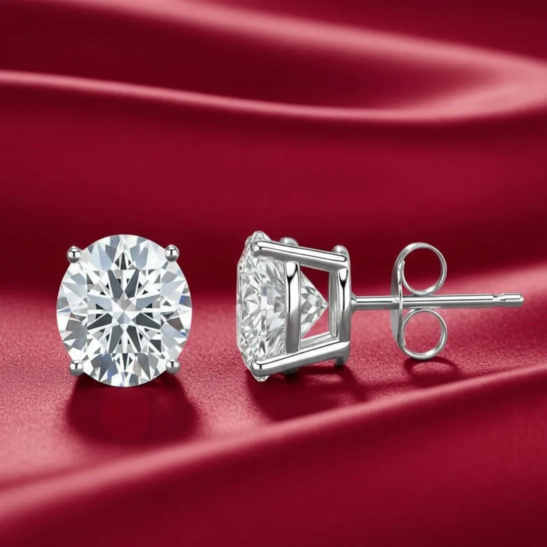 IGI Certified Vvs Lab Grown Diamond Earrings Stud Custom 18K Gold Lab Grown Created Diamond Earring Jewelry Men Women