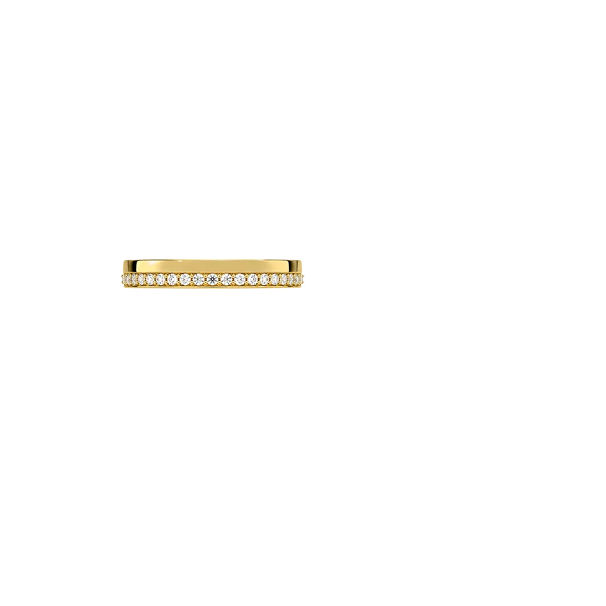 Sleek Channel Set Diamond Minimalist Band LR