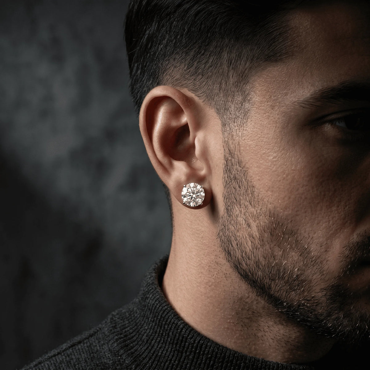 IGI Certified Vvs Lab Grown Diamond Earrings Stud Custom 18K Gold Lab Grown Created Diamond Earring Jewelry Men Women